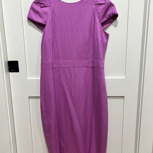 Ann Taylor Elegant Purple Midi Dress